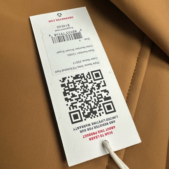 Obermeyer Women's Jinks ITB Softshell Pant in Brown Sugar New With Tags Pre-Pric - Picture 3 of 3